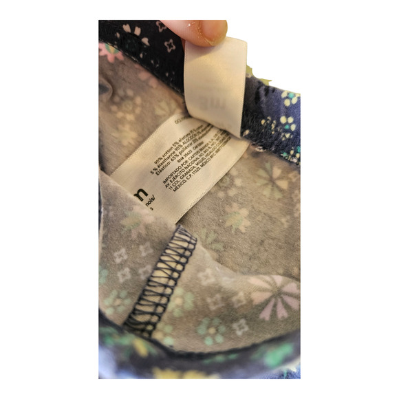 Carter's Kids Size 3M Purple Floral Casual Pants - Picture 3 of 9